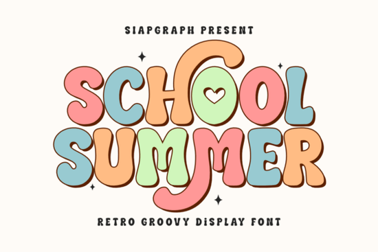 School Summer Font